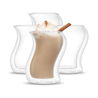 Pivot Double Wall Coffee Glasses, Set of 4