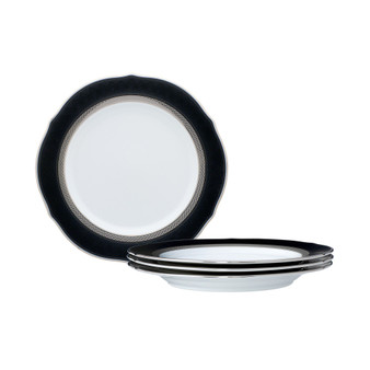 Austin Platinum Set of 4 Scalloped Accent Plates, Service For 4