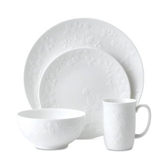 Wild Strawberry White 4-Pc. Place Setting