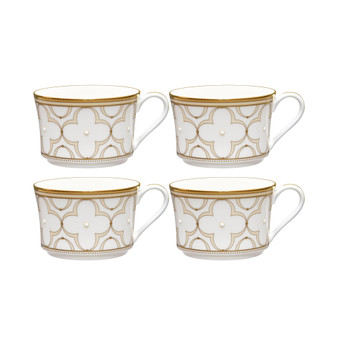Trefolio Gold Set of 4 Cups, Service For 4