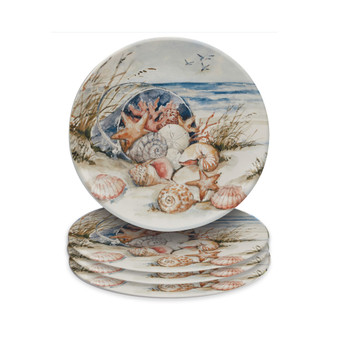Coastal Landscape Set of 4 Dinner Plate 11"