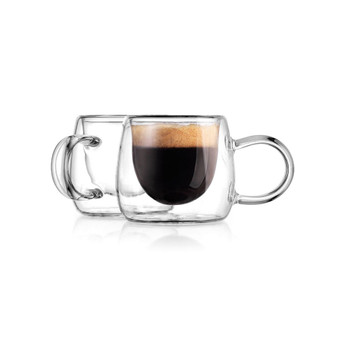 Double Wall 2-Piece Espresso Mug Set, 5 oz