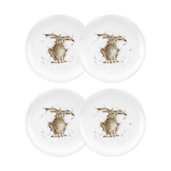 Wrendale  Rabbit Plate "Hare Brained" - Set of 4