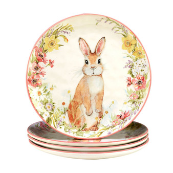 Easter Garden 10.75" Dinner Plates, Set of 4