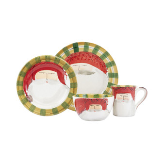 Old St. Nick Red Hat 4-Piece Place Setting
