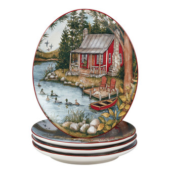 Lake Retreat Set of 4 Dinner Plate