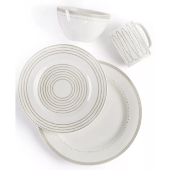 Charlotte Street Grey West Dinnerware Collection