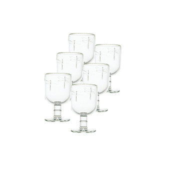 La Rochere Dragonfly 10-ounce Stemmed Water Glass, Set of 6