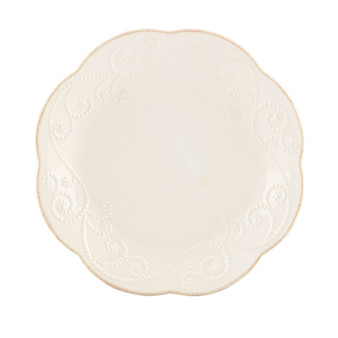 Dinnerware, Set of 4 French Perle Dessert Plates