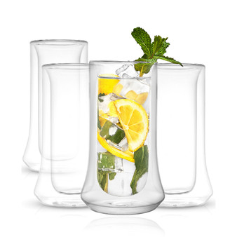 Cosmos Double Wall Highball Glasses, Set of 4