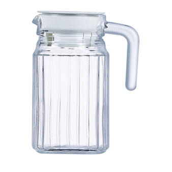 Quadro Jug with White Lid