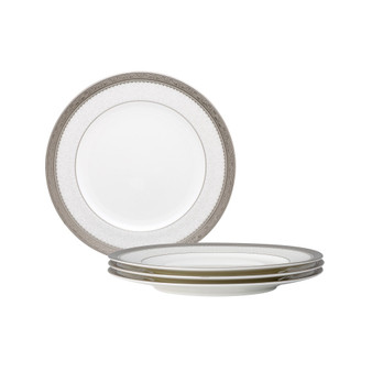 Odessa Platinum Set of 4 Salad Plates, Service For 4