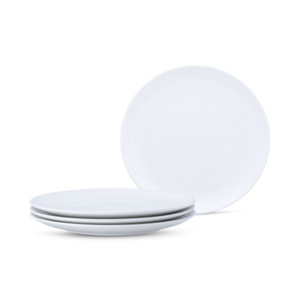 Dune Coupe Dinner Plates, Set of 4