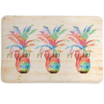 Colorful Pineapple Memory Foam Rug