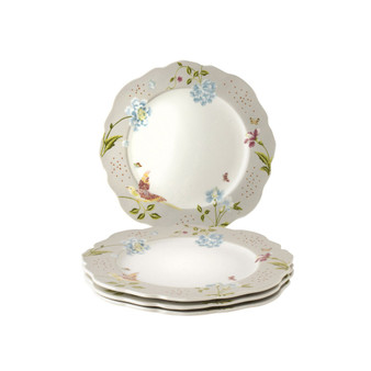 Heritage Collectables Cobblestone Pinstripe Irregular Plates in Gift Box, Set of 4