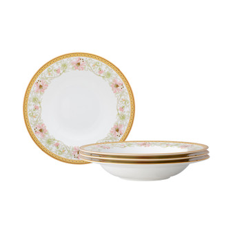 Blooming Splendor Set of 4 Soup Bowls, Service For 4