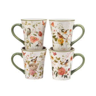 Nature's Song Set of 4 Mug 14 oz.