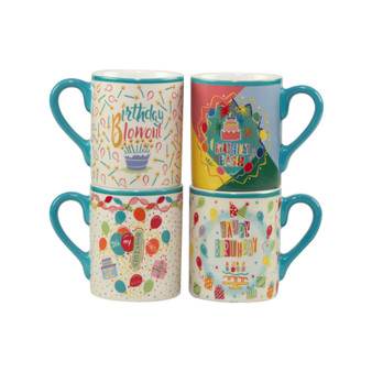 Lolita Birthday Bash 4 Piece Mug, Service for 4