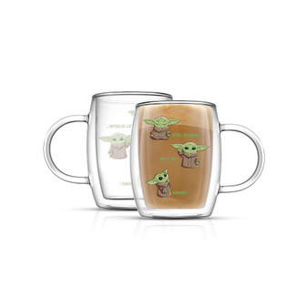 Star Wars The Mandalorian Awake Double Wall Coffee Glasses, Set of 2