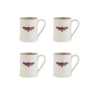 Botanic Garden Opal Tankard Mug Set, 4 Piece