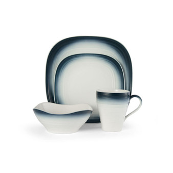 Swirl Square 4 Piece Place Setting, Service for 1