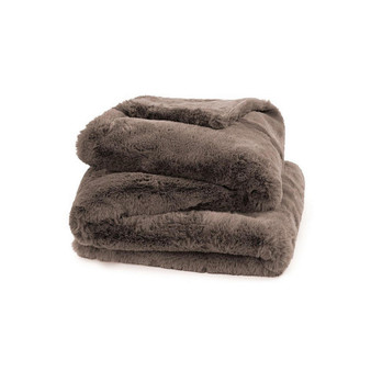 Oversized Ultra Soft Faux Fur Throw Blanket - 50" x 70"