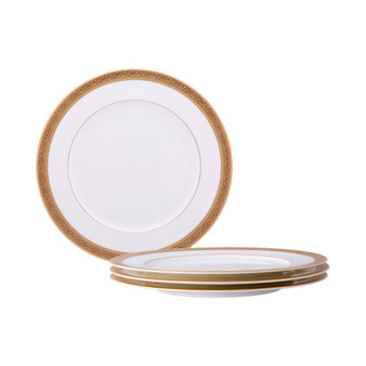 Summit Gold Set of 4 Dinner Plates, Service For 4