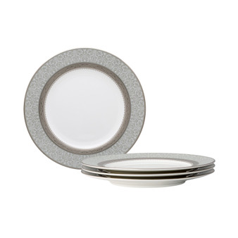 Odessa Platinum Set of 4 Accent Plates, Service For 4