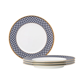 Blueshire Set of 4 Salad Plates, Service For 4
