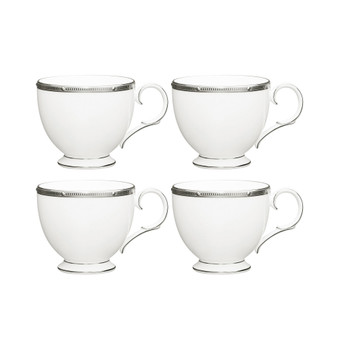 Rochelle Platinum Set of 4 Cups, Service For 4