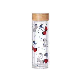 Vintage-Like Cherry Dot Water Bottle