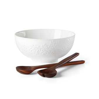 Blossom Lane 3 Piece Salad Bowl Servers