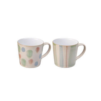 Pastel Multi Set of 2 Mugs