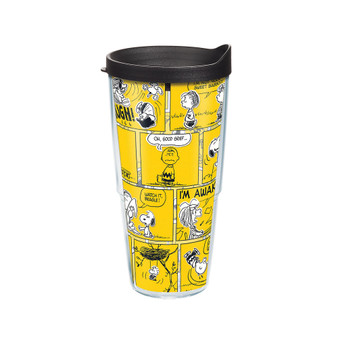 Tervis Peanuts - 70th Comic Strip Made in USA Double Walled  Insulated Tumbler Travel Cup Keeps Drinks Cold & Hot, 24oz, Clear