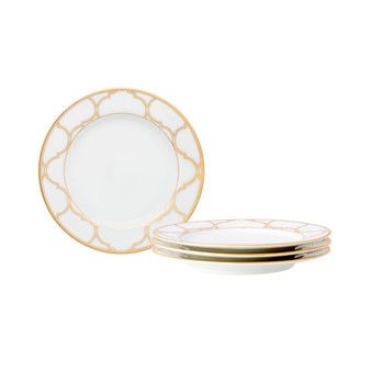 Eternal Palace Gold Set of 4 Bread Butter/Appetizer Plates, 6-1/2"