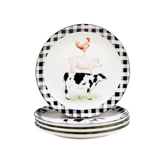 On The Farm Dinner Plate, Set of 4