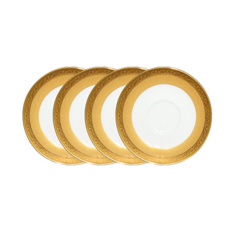 Summit Gold Set of 4 Saucers, Service For 4