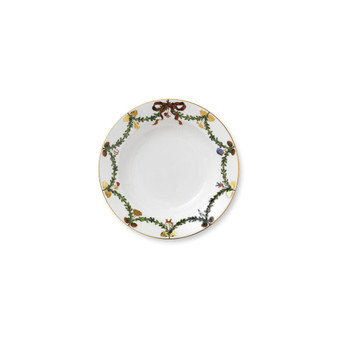 Star Fluted Christmas Rim Soup Bowl, 9.5" L