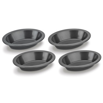 Nonstick 4-Pc. Mini Oval Pie Dish Set