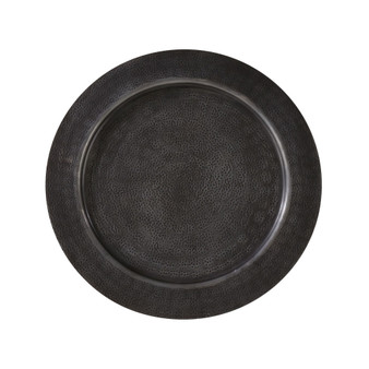 Aluminum Charger Plates with Hammered Design Set of 4