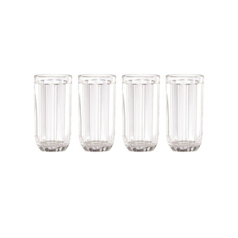 Park Circle Clear Glass, Set of 4