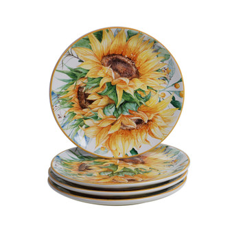 Sunflower Fields 4-Pc. Salad Plates