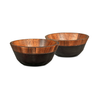 Serveware, Set of 2 Kona Wood Small Bowls