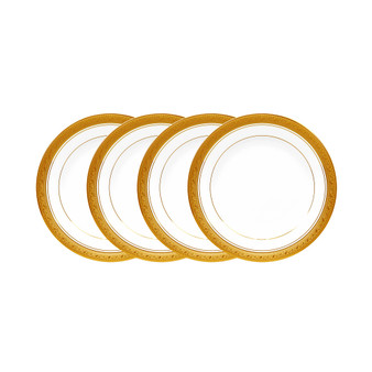 Crestwood Gold Set of 4 Bread Butter and Appetizer Plates, Service For 4
