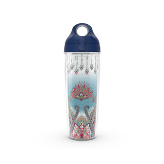 Tervis Zen Made in USA Double Walled  Insulated Tumbler Travel Cup Keeps Drinks Cold & Hot, 24oz Water Bottle, Clear