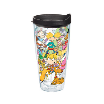 Tervis Nickelodeon - 90's Group Made in USA Double Walled  Insulated Tumbler Travel Cup Keeps Drinks Cold & Hot, 30oz, Stainless Steel