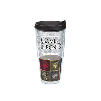 Tervis Game of Thrones House Sigils Made in USA Double Walled  Insulated Tumbler Travel Cup Keeps Drinks Cold & Hot, 24oz, Classic
