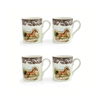 American Quarter Horse Mug, Set of 4