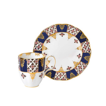100 Years 1900 2-Piece Set, Mug & Plate -Regency Blue