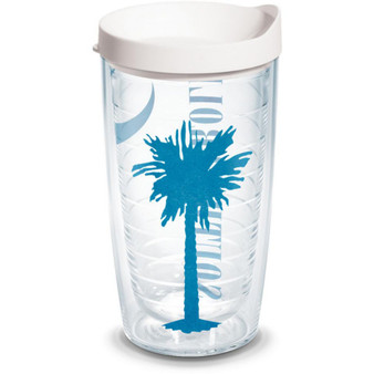 Tervis South Carolina Made in USA Double Walled  Insulated Tumbler Travel Cup Keeps Drinks Cold & Hot, 16oz, Colossal
